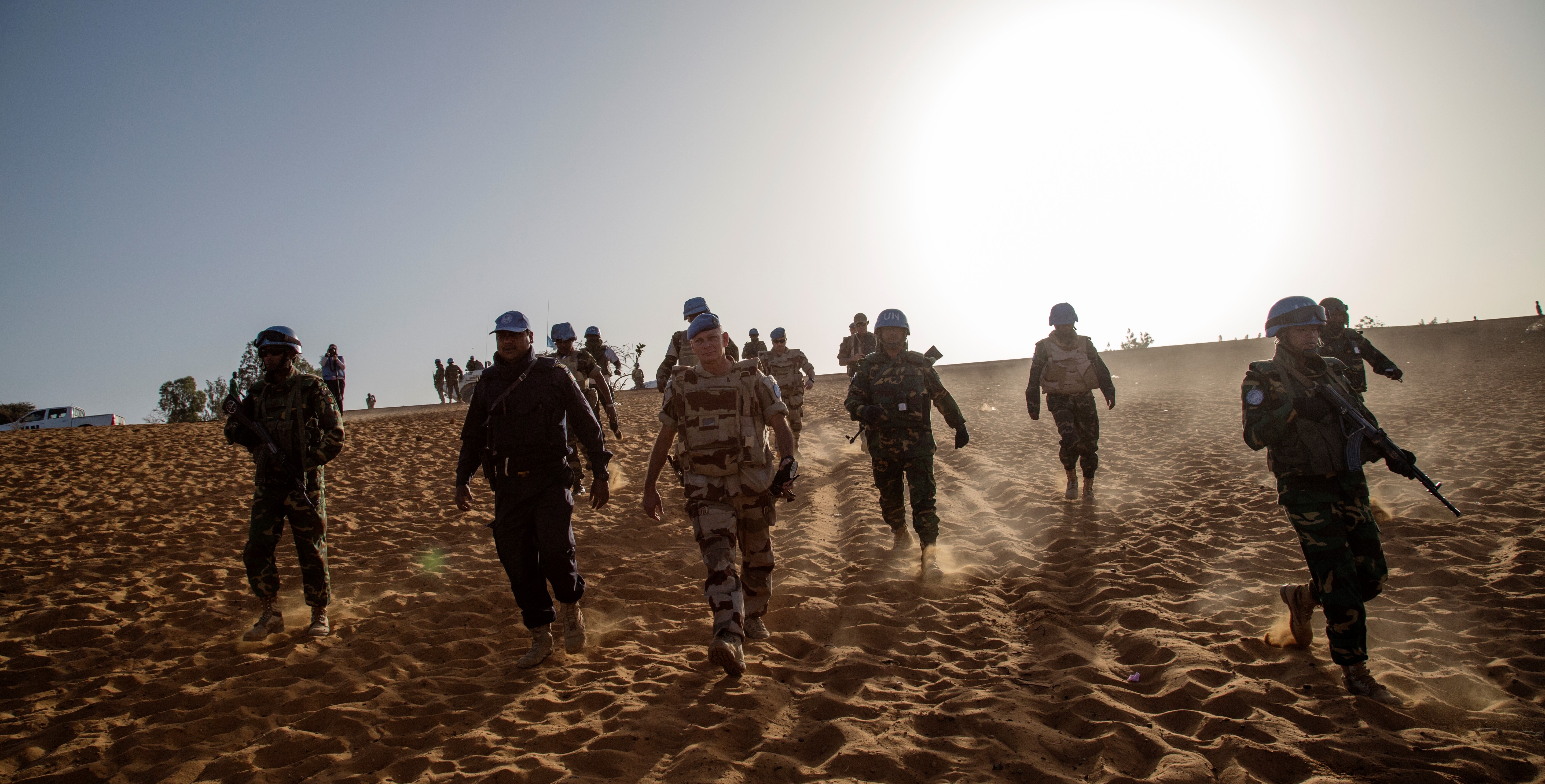 FNs fredsbevarende styrke MINUSMA i Mali i 2015. Foto: UN Photo/Marco Dormino.